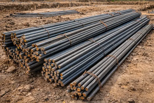 some rebar sets laying on the ground from Leander Stamped Concrete in Cedar Park, TX - Cedar Park TX